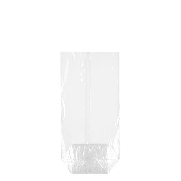 100 Kreuzbodenbeutel 145x300mm mit Siegelnaht