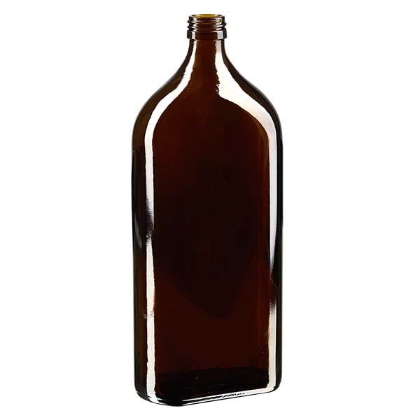 1000 ml Meplatflasche braun PP28