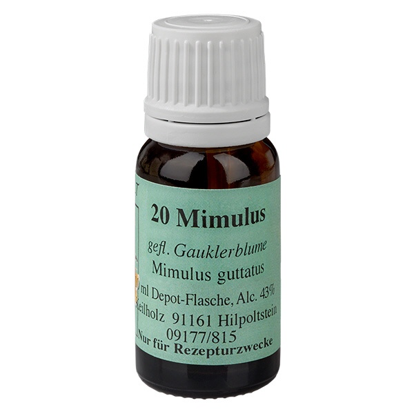 20 Mimulus Bltenessenz 10ml Keilholz unter Bachblueten > Deutschestockbottleseinzelflaschen > Keilholz10ml