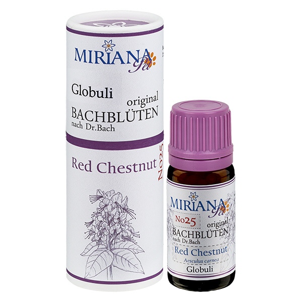 25 Red Chestnut 10g Tier-Bach-Globuli MP-