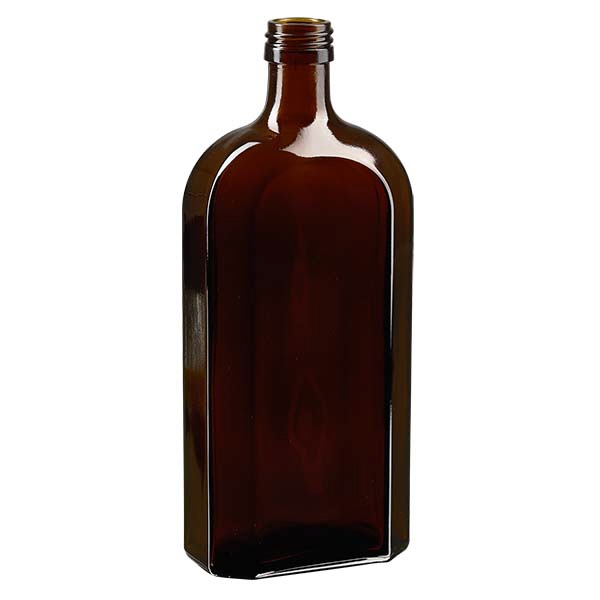 500 ml Meplatflasche braun PP28