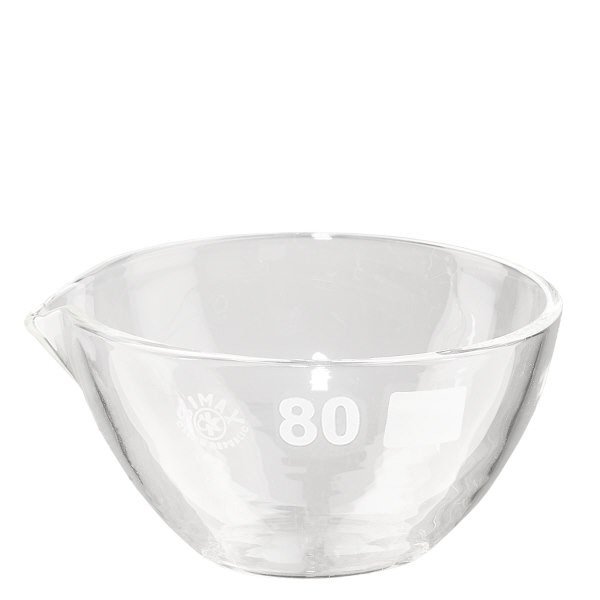 Abdampfschale 90ml mit Ausguss Borosilikat