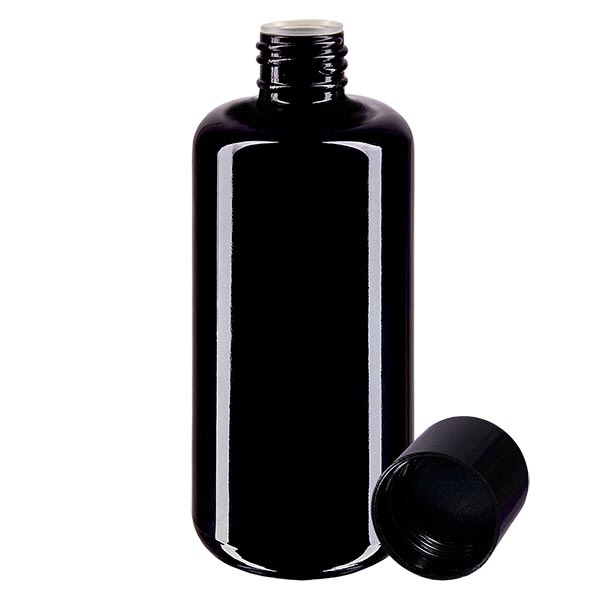 Apotfl- viol- 200ml Schraubv- schw Giessr- St