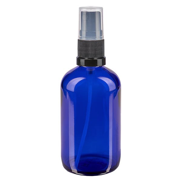 Apothekenfl- blau 100ml Sprayaufsatz schwarz