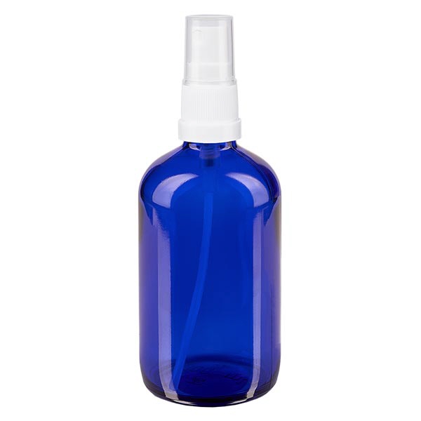 Apothekenfl- blau 100ml Sprayaufsatz weiss