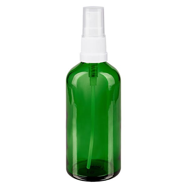 Apothekenfl- grn 100ml Sprayaufsatz weiss