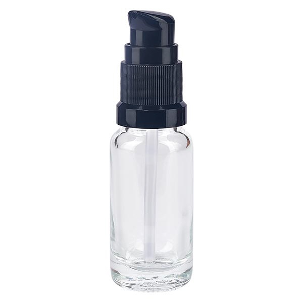 Apothekenfl- klar 10ml Pumpverschluss schwarz St