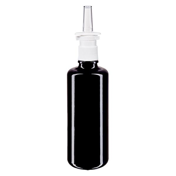 Apothekenfl- viol- 100ml Nasenzerstuber weiss St