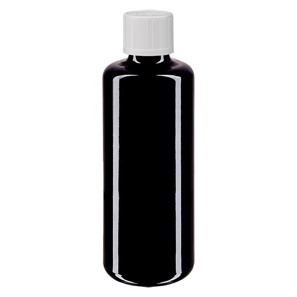 Apothekenfl- viol- 100ml Tropfv- weiss KiSi St