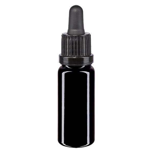 Apothekenfl- viol- 10ml Pipette schwarz OV