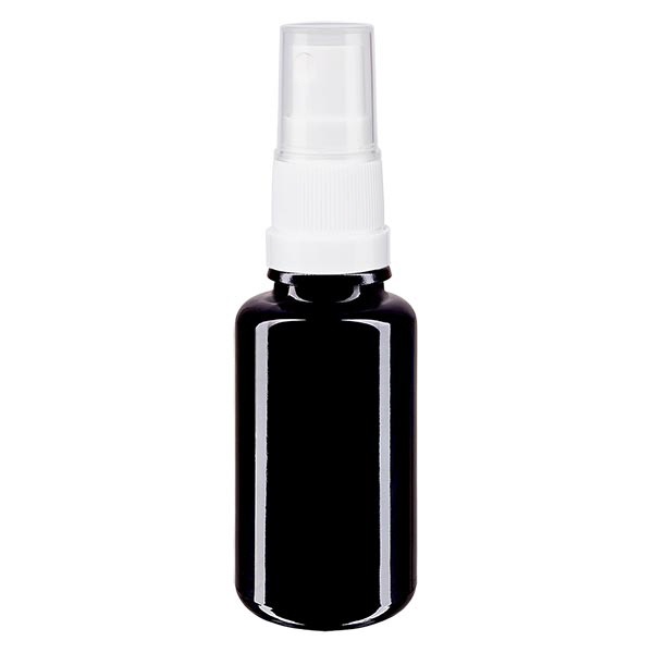 Apothekenfl- viol- 20ml Sprayaufsatz weiss