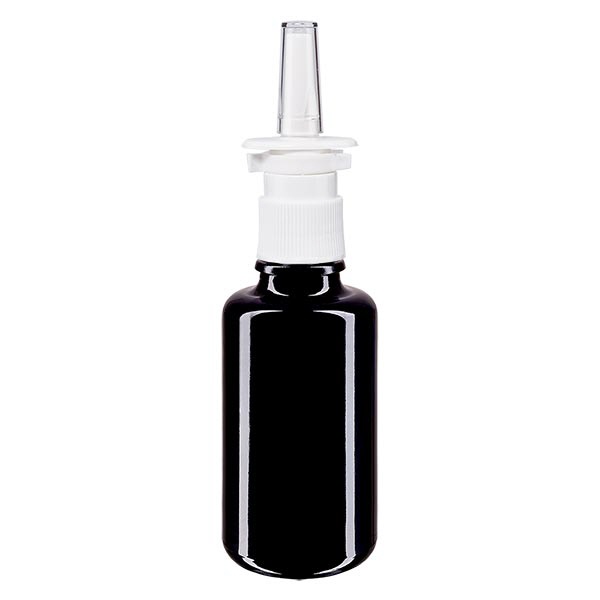 Apothekenfl- viol- 30ml Nasenzerstuber weiss St