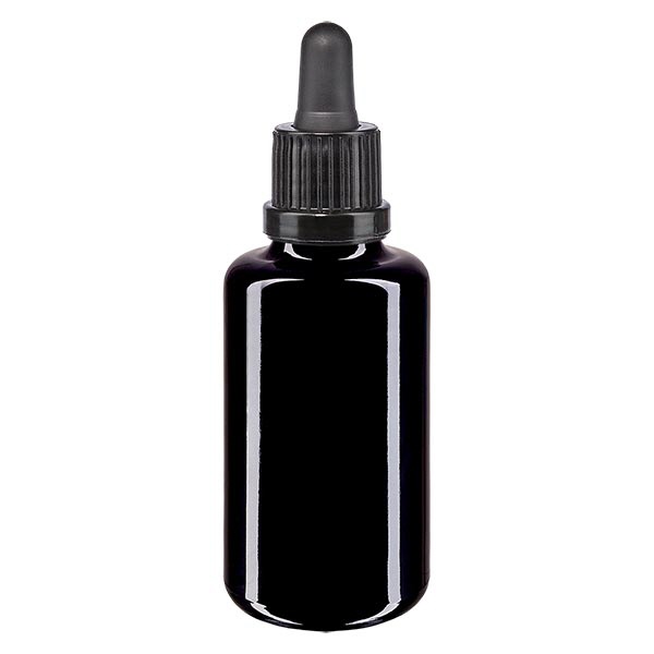 Apothekenfl- viol- 30ml Pipette schwarz OV