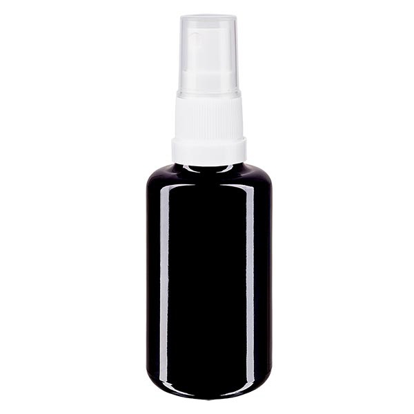 Apothekenfl- viol- 30ml Sprayaufsatz weiss