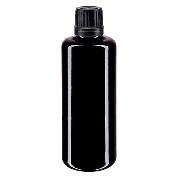 Apothekenfl- viol- 50ml Schraubv- schw Giessr- OV