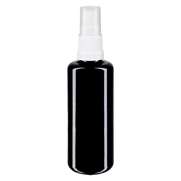 Apothekenfl- viol- 50ml Sprayaufsatz weiss