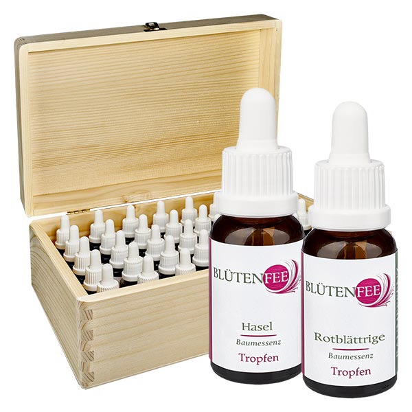 Baum-Essenzen Set 20ml Bltenfee mit Holzbox