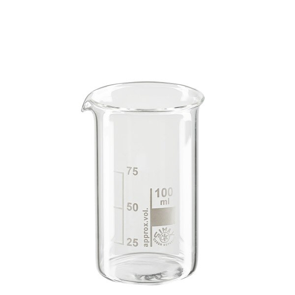 Becherglas 100ml Borosilikatglas- hohe Form