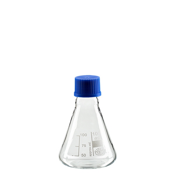 Erlenmeyerkolben 100ml mit Schraubkappe