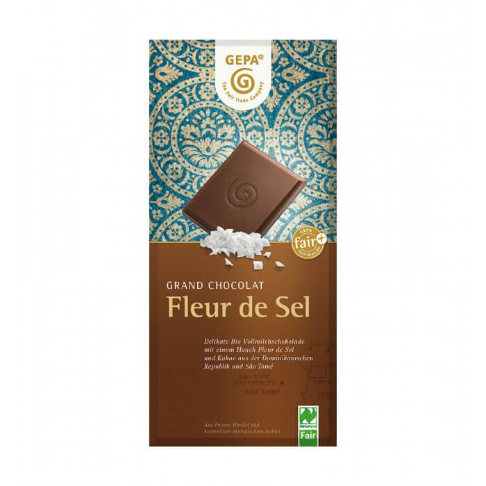 GEPA Bio Schokolade Vollmilch Fleur de Sel