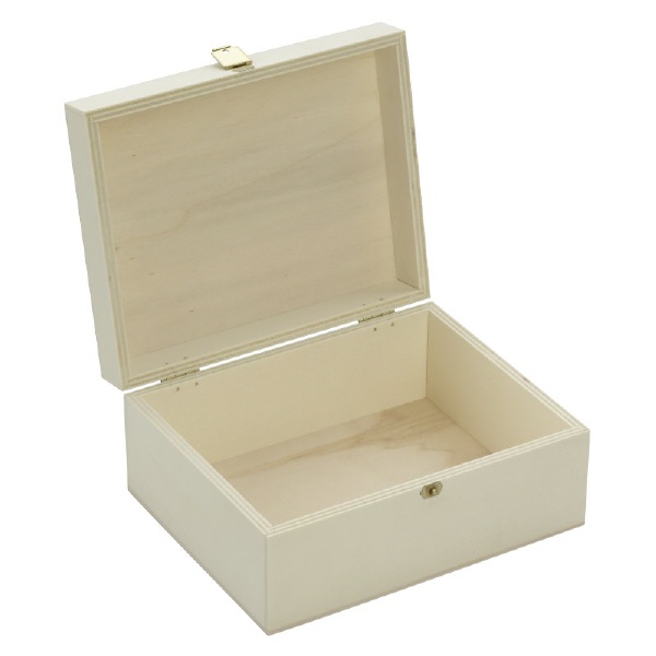Holzbox mit Klappdeckel 17x14x8cm unter Glasflaschendosenapothekenglas > Etiketten > Holz Dosen Kisten Truhen Becher Kasten