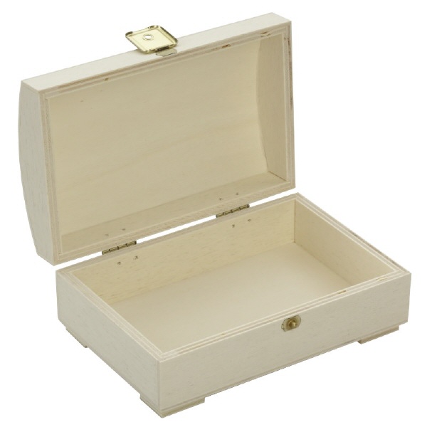Holzbox (Truhe) mit gewlbten Deckel 15x10x6cm unter Glasflaschendosenapothekenglas > Etiketten > Holz Dosen Kisten Truhen Becher Kasten