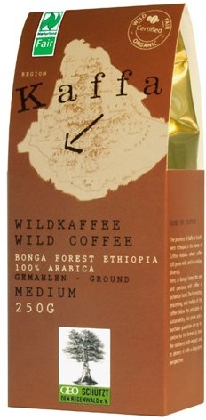 Kaffa Fairtrade Wildkaffee medium gemahlen