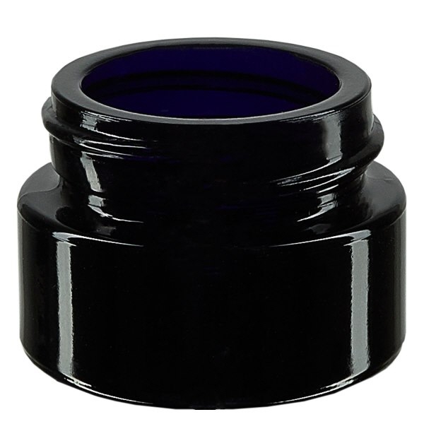 Kosmetikdose Violettglas 15ml- ohne Deckel