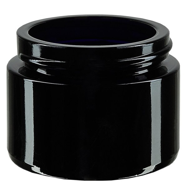 Kosmetikdose Violettglas 50ml- ohne Deckel