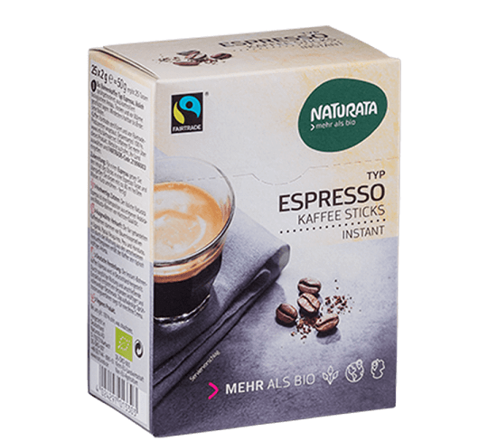 Naturata Espresso Kaffeesticks instant 25x2g unter Kaffee