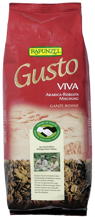 Rapunzel Kaffee Gusto Viva ganze Bohne 1kg