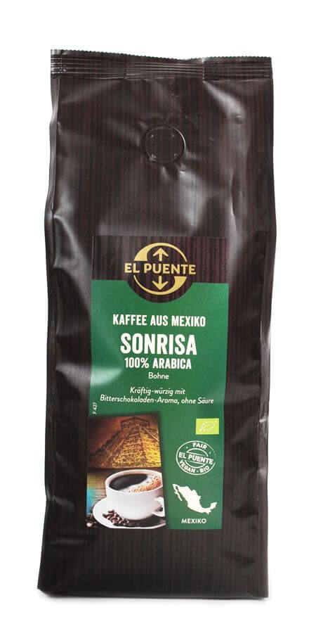 Sonrisa Kaffee aus Mexiko ganze Bohne