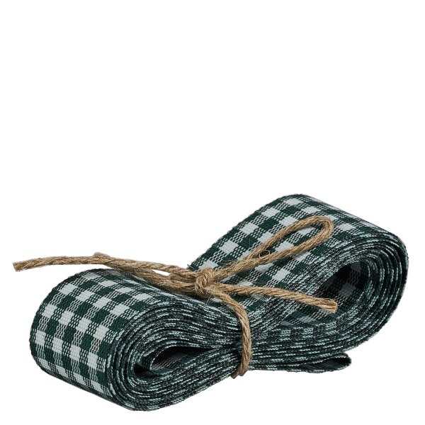 Stoffband grn-weiss zum Dekorieren 300cm