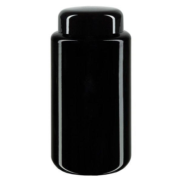 Weithalsdose Violettglas 200ml- mit schw- Deckel